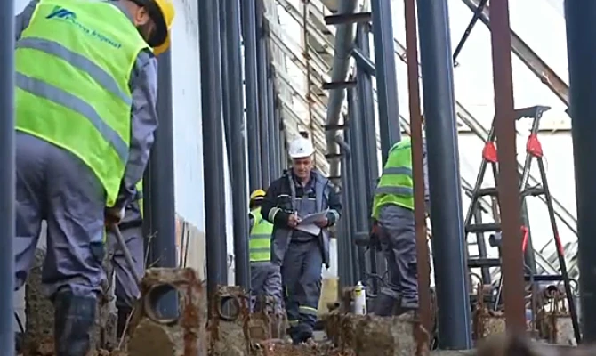 Sumqayıt su kanalının, sementasiya işinin mobilzasiyası